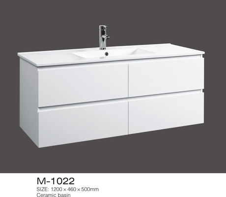 Szafka ceramiczna Contemporary Tall z 47-calowym blatem i umywalką
