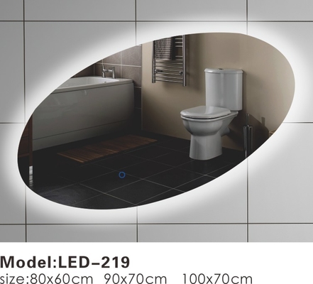 Oblique Oval Touch LED Lustro łazienkowe, lusterko podświetlane LED Opcjonalne