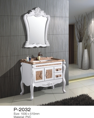 Biały marmur Top Łazienka Vanity With Drawers European Modern Fashion