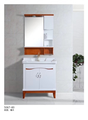 Dwa drzwi 72 36 cali z litego drewna Łazienka marność, drewniane szafki łazienkowe Umywalka ceramiczna